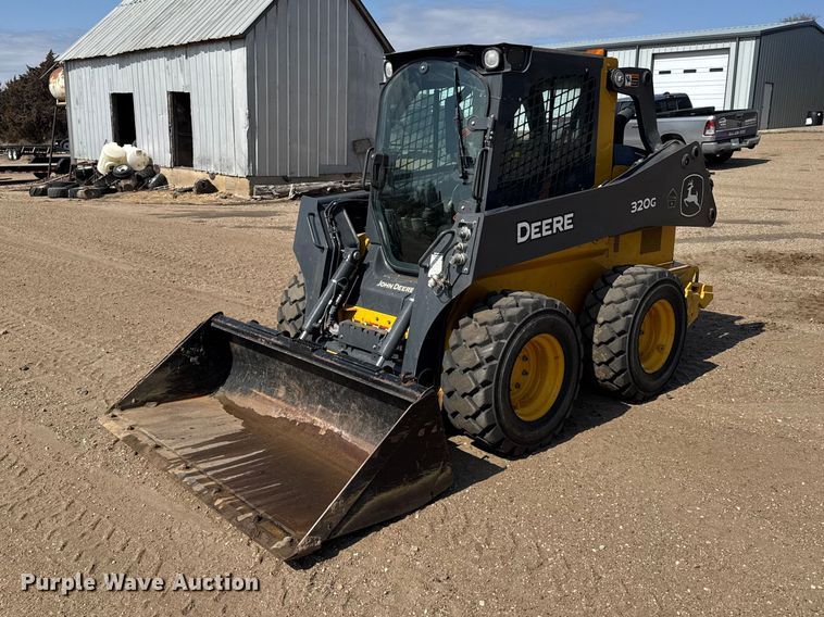 image for item FB6984 2020 John Deere 320G skid steer loader