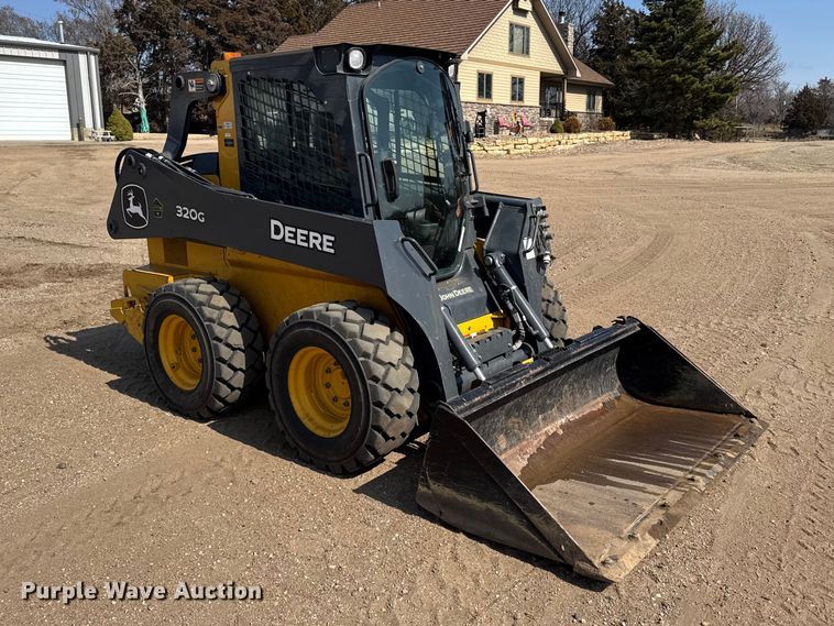 image for item FB6984 2020 John Deere 320G skid steer loader