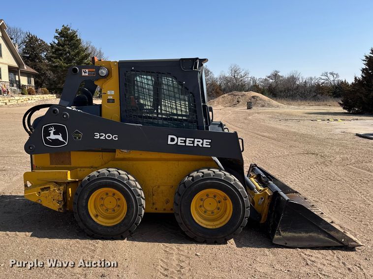 image for item FB6984 2020 John Deere 320G skid steer loader