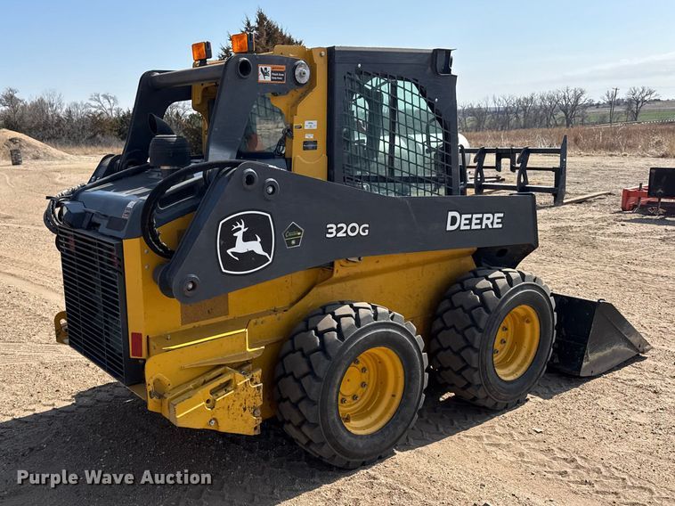 image for item FB6984 2020 John Deere 320G skid steer loader