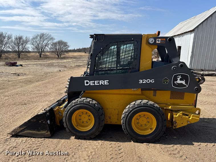 image for item FB6984 2020 John Deere 320G skid steer loader