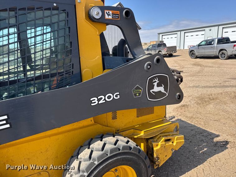 image for item FB6984 2020 John Deere 320G skid steer loader
