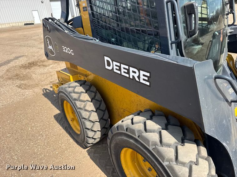 image for item FB6984 2020 John Deere 320G skid steer loader