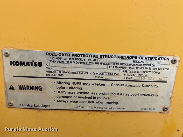 image for item FC2028 2005 Komatsu WA-250-5 wheel loader