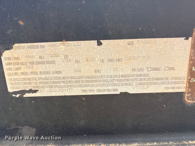 image for item FC2030 2013 Vac-Tron LP533DT vacuum excavator