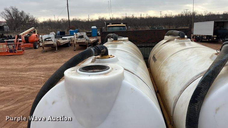 image for item FC2036 2006 Freightliner Business Class M2 flatbed truck with mud mixing truck