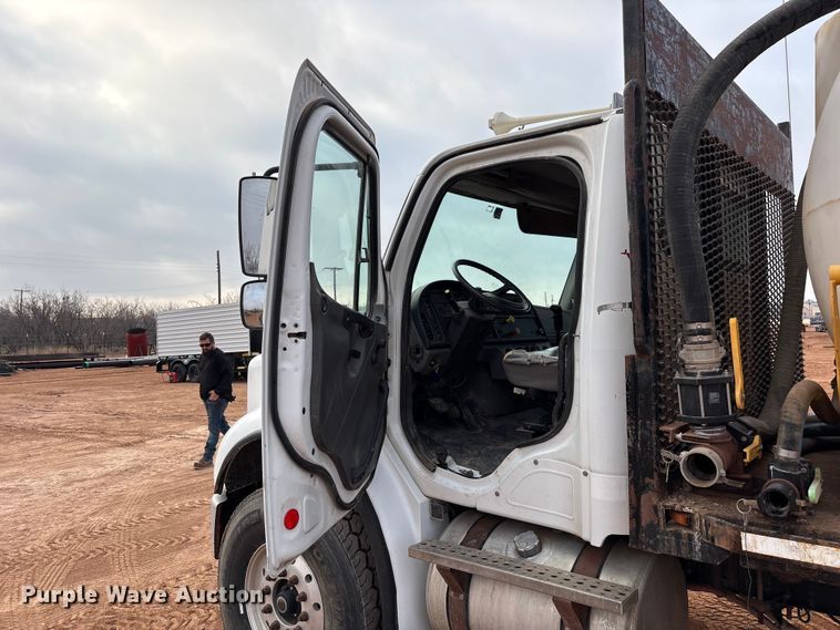 image for item FC2036 2006 Freightliner Business Class M2 flatbed truck with mud mixing truck