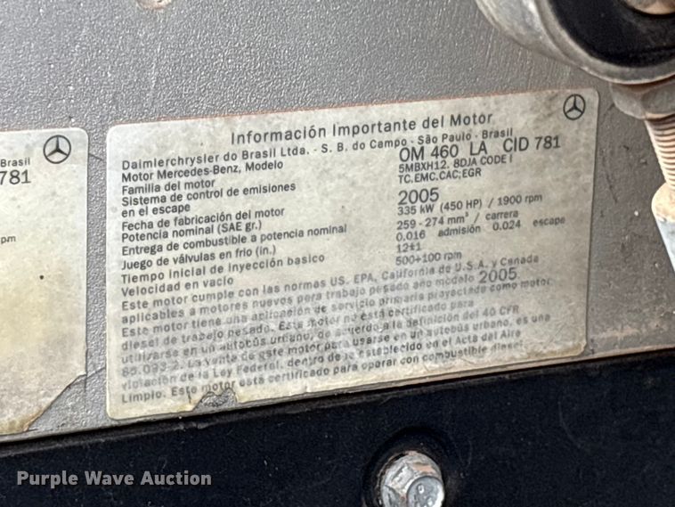 image for item FC2036 2006 Freightliner Business Class M2 flatbed truck with mud mixing truck