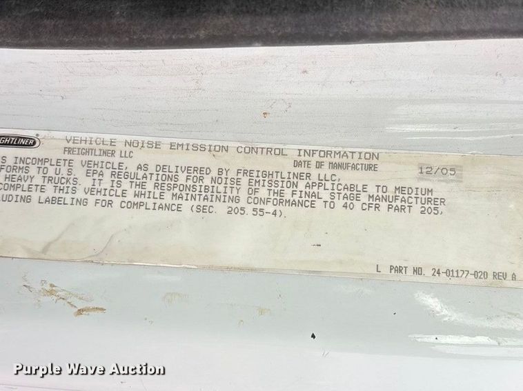 image for item FC2036 2006 Freightliner Business Class M2 flatbed truck with mud mixing truck