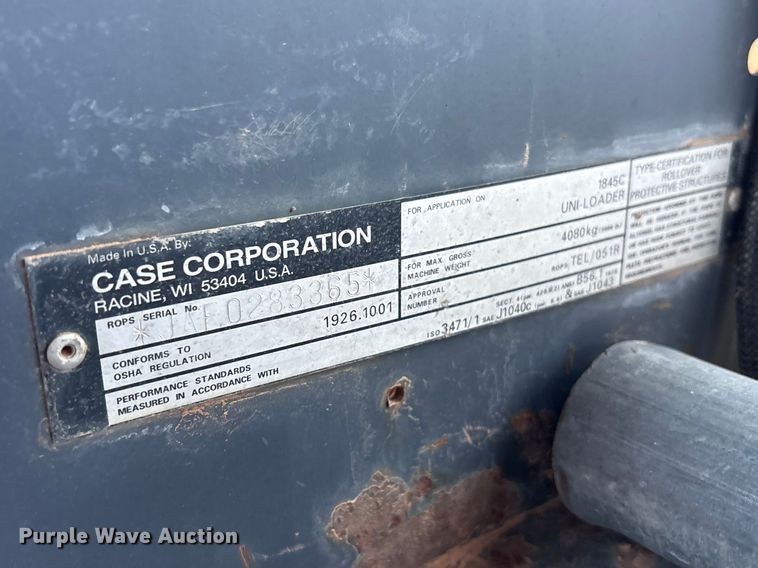 image for item FC2041 2000 Case 1845C skid steer loader