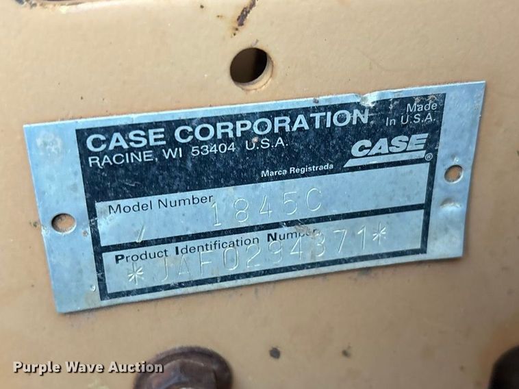 image for item FC2041 2000 Case 1845C skid steer loader