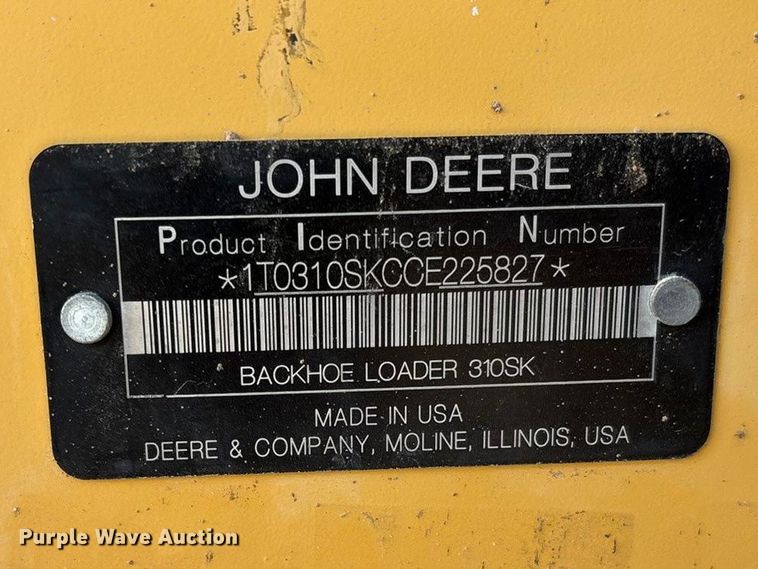 image for item FC2043 2012 John Deere 310SK backhoe