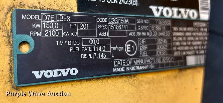 image for item FC5076 2011 Volvo L110F wheel loader