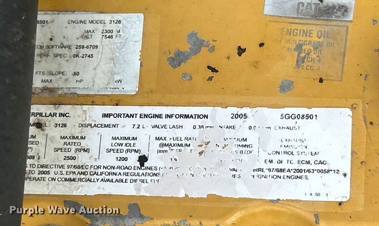 image for item FC5077 2005 Caterpillar 322C L excavator