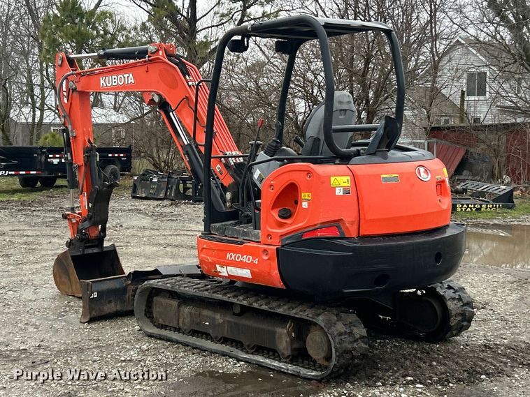 image for item FC5138 2016 Kubota KX040-4 mini excavator