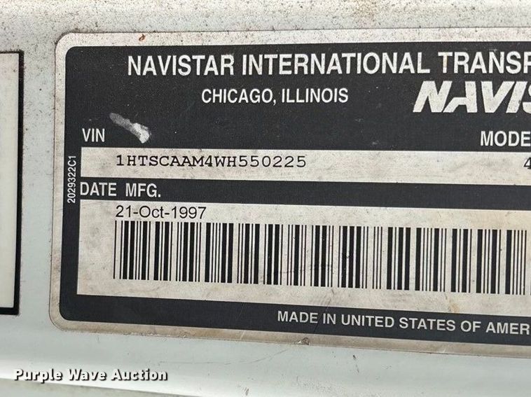 image for item FG0138 1998 International 4700 digger derrick truck