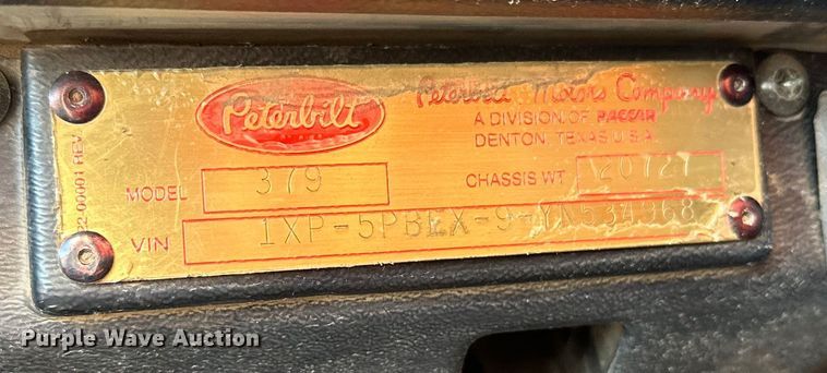 image for item FK1609 2000 Peterbilt 379 semi truck