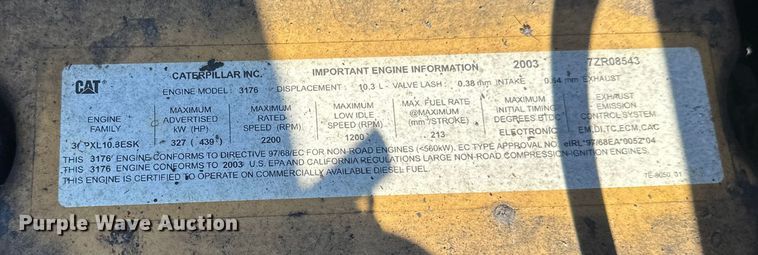 image for item FK1611 Caterpillar 345B L excavator