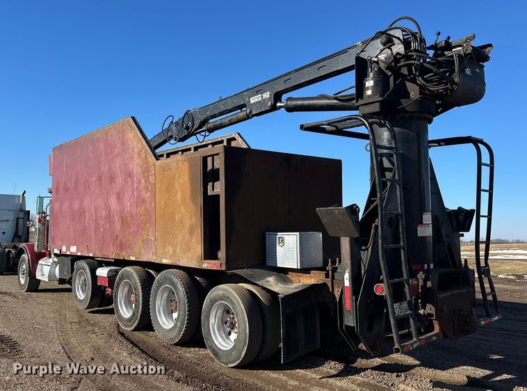 image for item FK1631 1997 Peterbilt 379 grapple crane truck