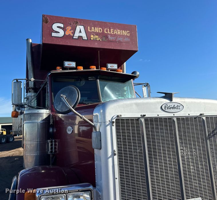 image for item FK1631 1997 Peterbilt 379 grapple crane truck