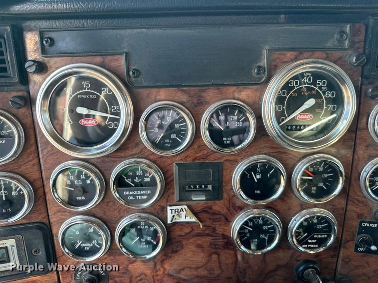 image for item FK1631 1997 Peterbilt 379 grapple crane truck