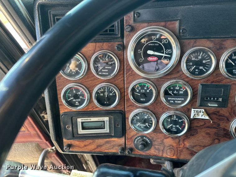 image for item FK1631 1997 Peterbilt 379 grapple crane truck