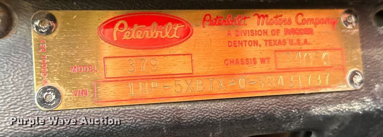 image for item FK1631 1997 Peterbilt 379 grapple crane truck