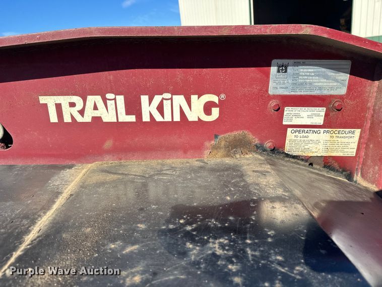 image for item FK1633 2000 Trail King TK110HDG-533 lowboy equipment trailer