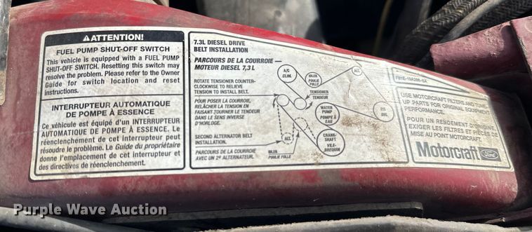 image for item FK1673 2000 Ford F350 Super Duty Crew Cab pickup truck