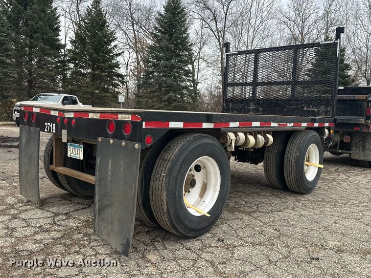 image for item FK1767 1997 Shop built flatbed pup trailer