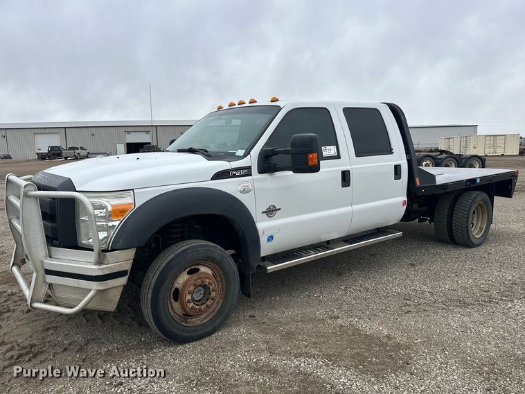 image for item FK1780 2014 Ford F450 Super Duty Crew Cab flatbed truck