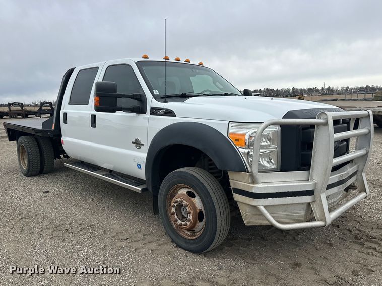 image for item FK1780 2014 Ford F450 Super Duty Crew Cab flatbed truck