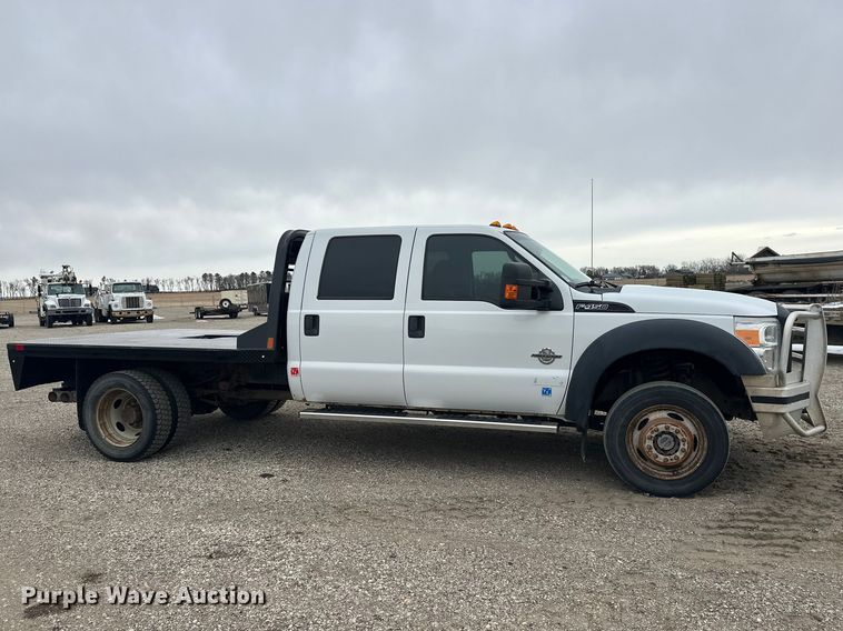 image for item FK1780 2014 Ford F450 Super Duty Crew Cab flatbed truck