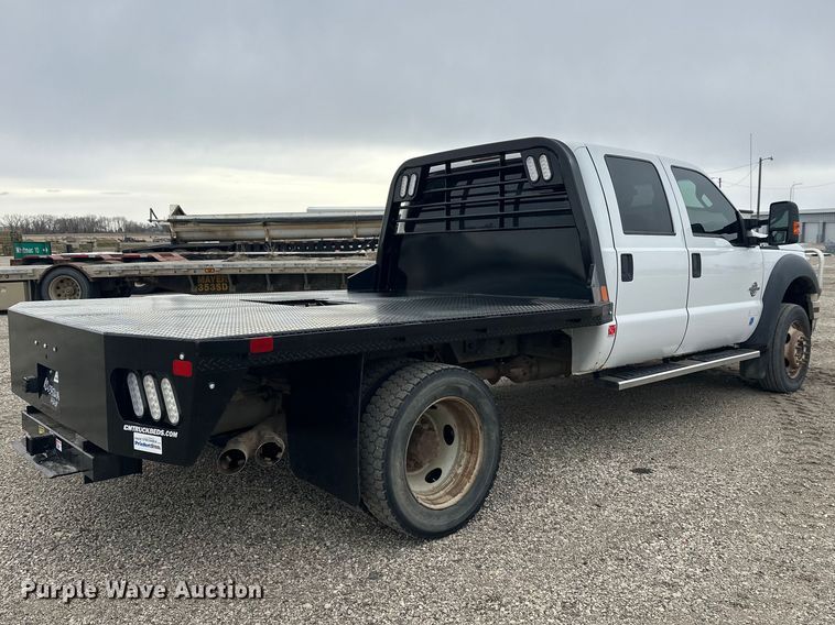 image for item FK1780 2014 Ford F450 Super Duty Crew Cab flatbed truck