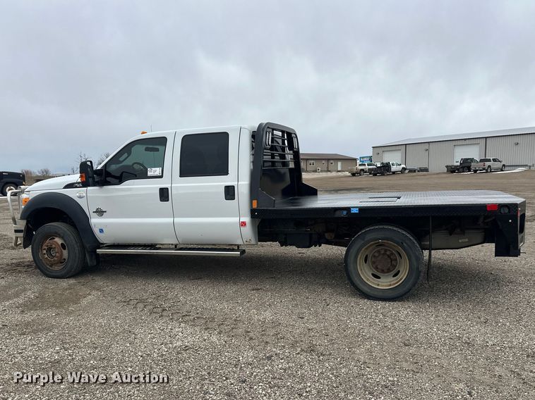 image for item FK1780 2014 Ford F450 Super Duty Crew Cab flatbed truck