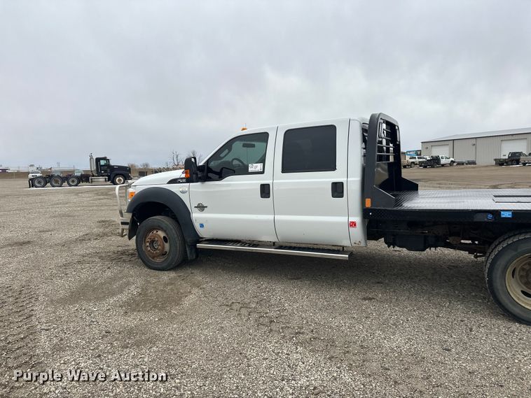 image for item FK1780 2014 Ford F450 Super Duty Crew Cab flatbed truck