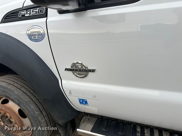 image for item FK1780 2014 Ford F450 Super Duty Crew Cab flatbed truck