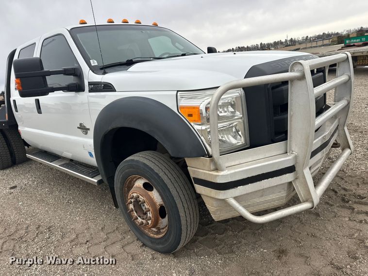 image for item FK1780 2014 Ford F450 Super Duty Crew Cab flatbed truck