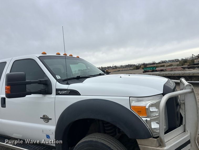 image for item FK1780 2014 Ford F450 Super Duty Crew Cab flatbed truck