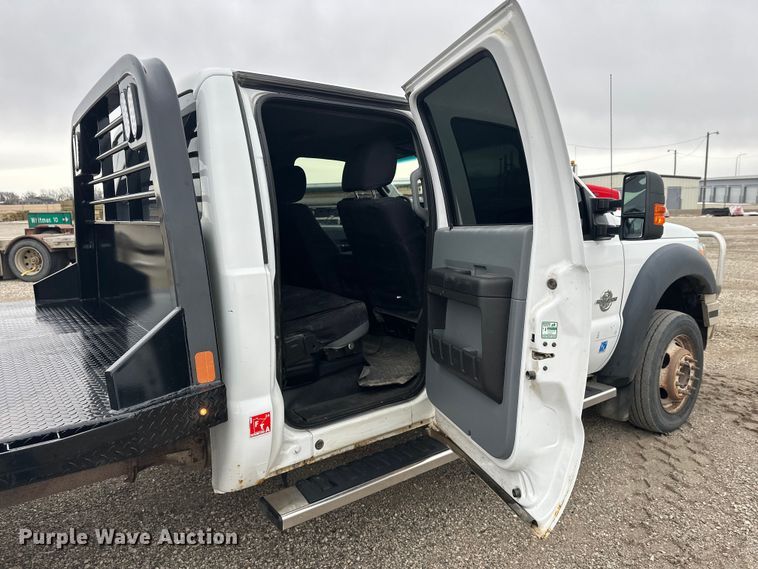 image for item FK1780 2014 Ford F450 Super Duty Crew Cab flatbed truck