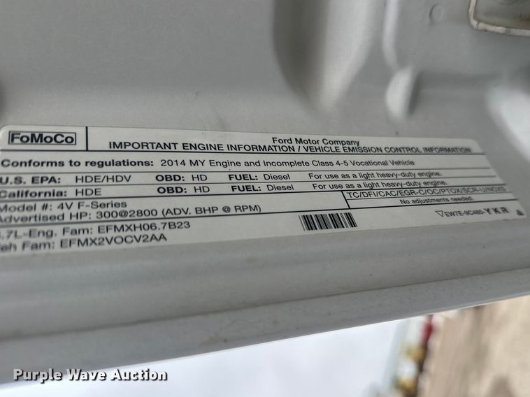 image for item FK1780 2014 Ford F450 Super Duty Crew Cab flatbed truck