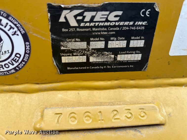 image for item FK1781 2016 K-Tec 1233 scraper