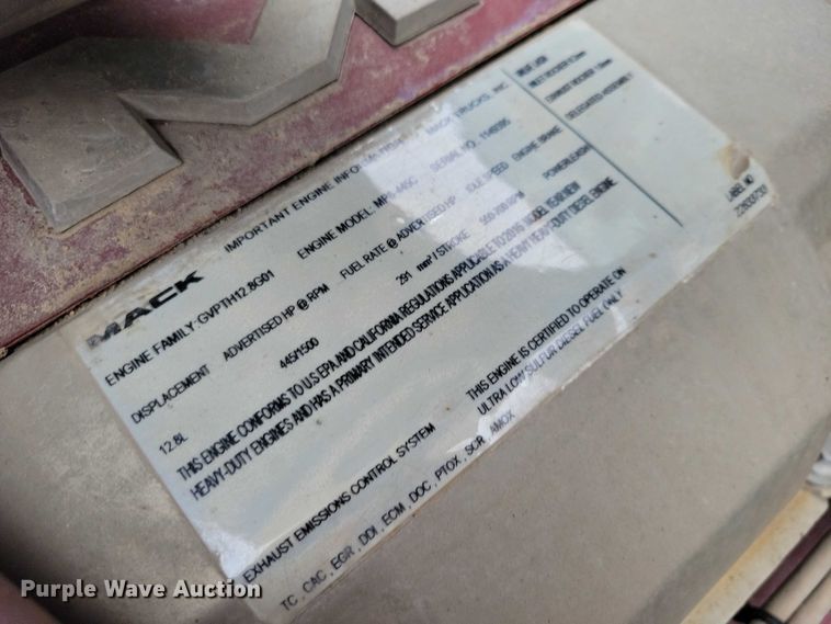 image for item NK9851 2017 Mack Granite GU713 dump truck