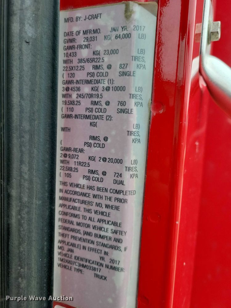 image for item NK9851 2017 Mack Granite GU713 dump truck