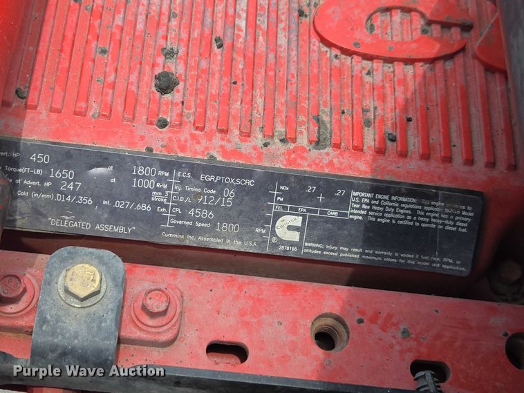 image for item YA0733 2017 Kenworth T880 dump truck