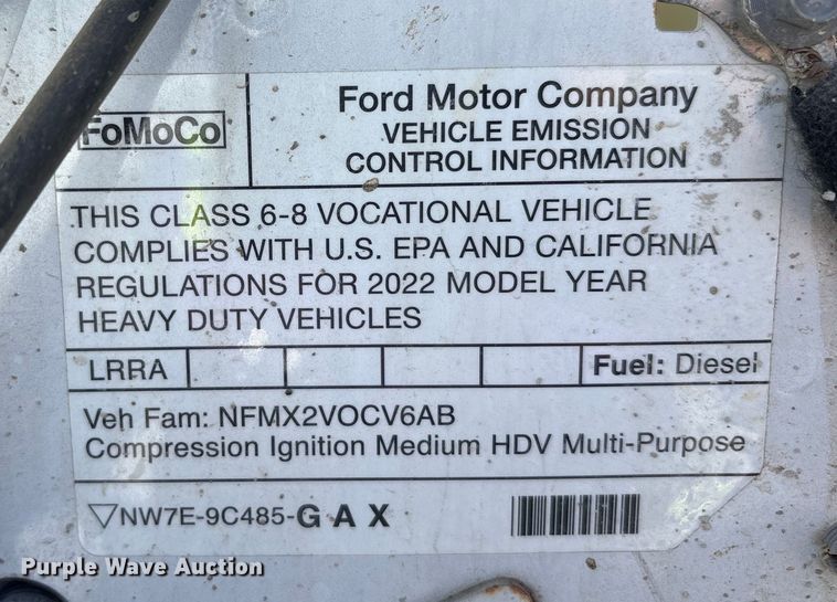 image for item YA1838 2023 Ford F750 Super Duty water truck