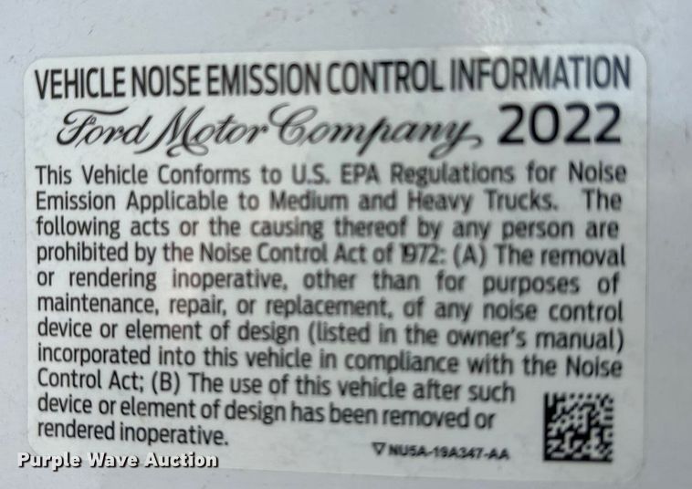 image for item YA1838 2023 Ford F750 Super Duty water truck