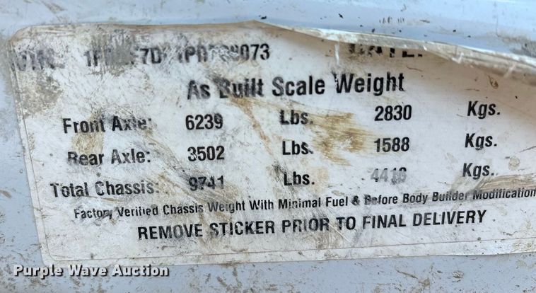 image for item YA1838 2023 Ford F750 Super Duty water truck