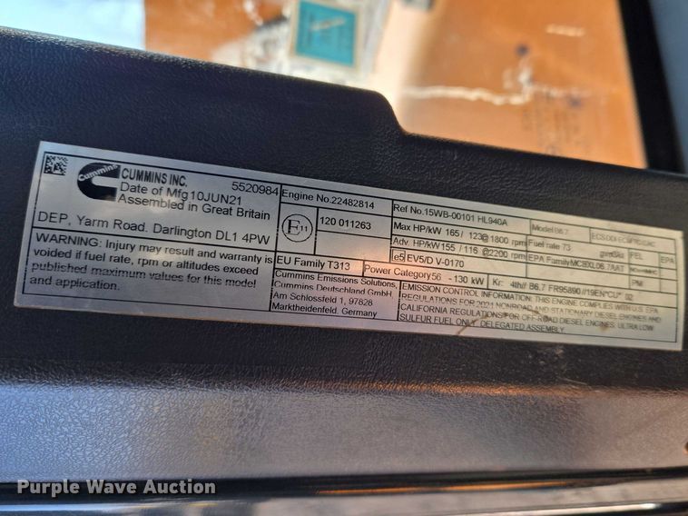 image for item YA1849 2021 Hyundai HL940A XT high lift wheel loader