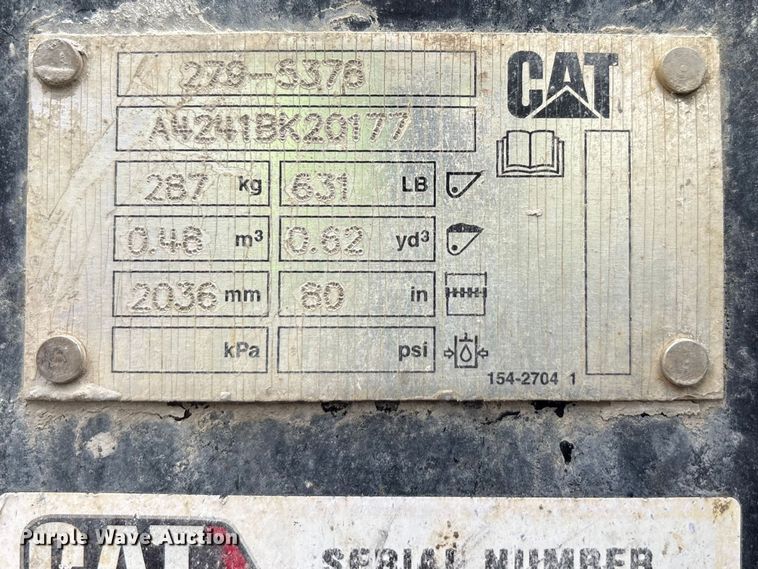 image for item YA1959 2024 Caterpillar 289D3 tracked skid steer loader